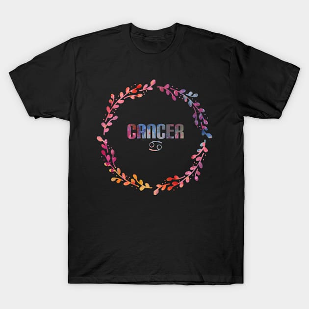 Cancer Zodiac Sign T-Shirt by BuzzOnTheStreet